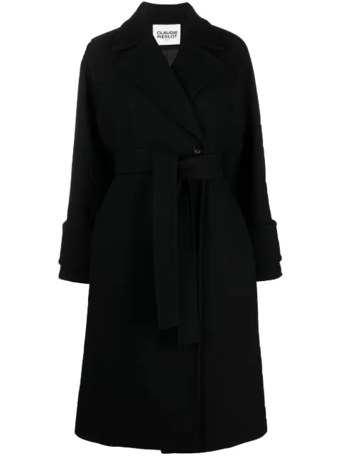 Claudie Pierlot double-breasted midi coat Black CFPOU00577