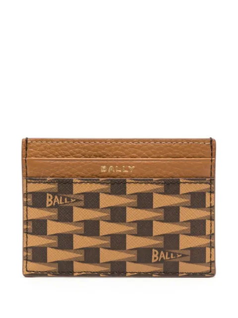 Bally Pennant leather cardholder Brown MLB02BTP047