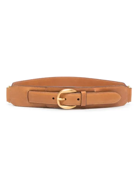 Gucci Pre-Owned 2000s leather buckle belt Brown GUC420GU