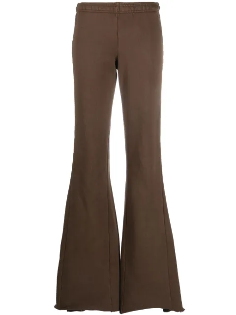 ENTIRE STUDIOS washed-effect flared trousers Brown ES2303