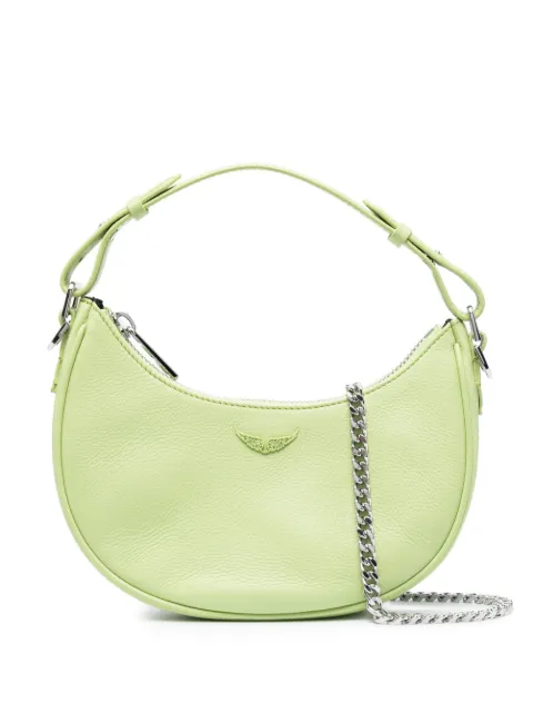 Zadig&Voltaire curved-body logo-plaque tote bag Green LWBA02401