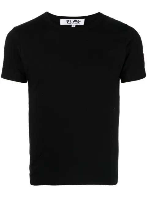 Comme Des Garçons Play motif-patch cotton T-shirt Black P1T327