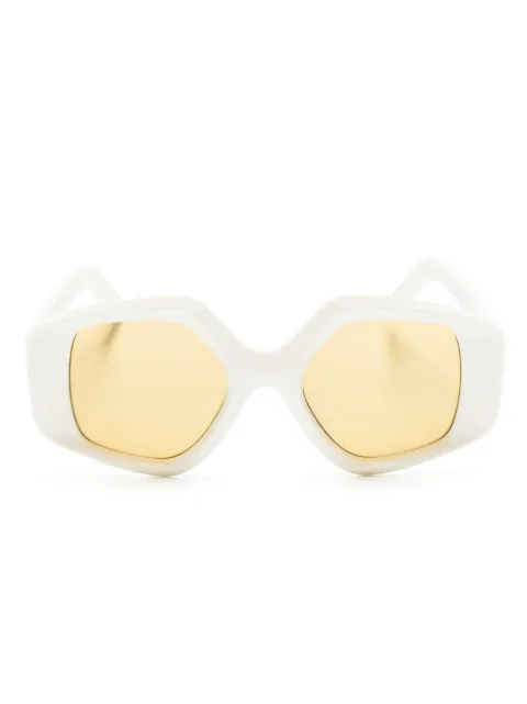 Lapima Stella oversized-frame sunglasses White STELLA