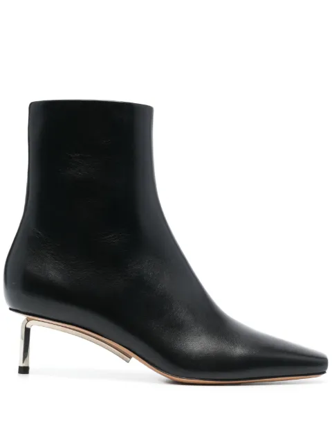 Off-White Allen 60mm leather ankle boots Black OWID034F23LEA0021072