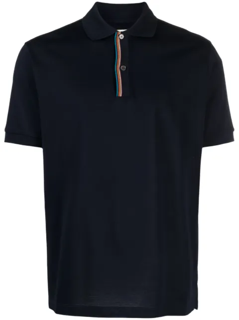 Paul Smith rainbow-stripe cotton polo shirt Blue M1R958PPL00089
