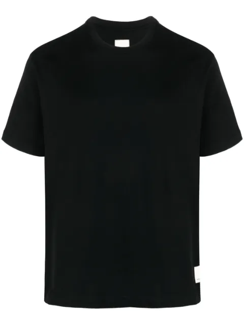 Emporio Armani logo-patch cotton T-shirt Black 8N1TE61JUFZ