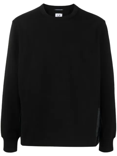 C.P. Company flap-pocket crew-neck sweatshirt Black 15CLSS001A006452M
