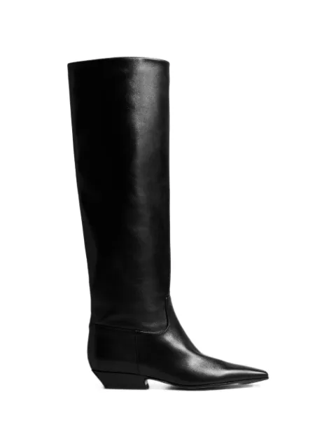 KHAITE The Marfa leather boots Black F1071824200