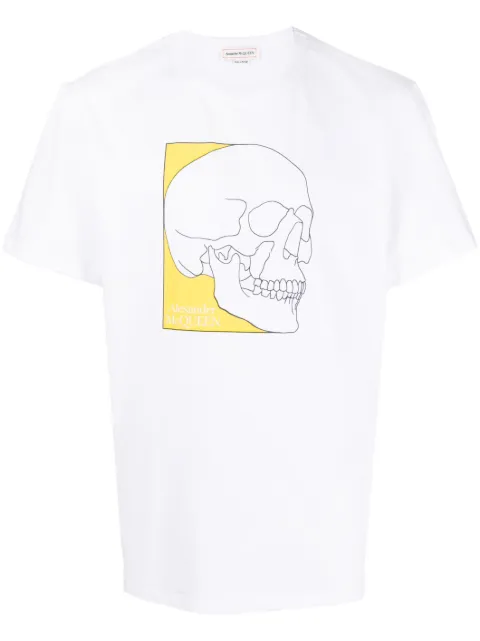 Alexander McQueen skull-print cotton T-shirt White 759448QVZ30