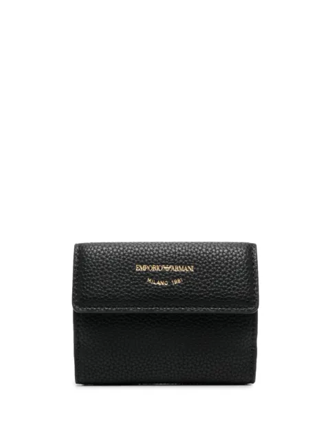 Emporio Armani faux-leather tri-fold wallet Black Y3H215YVZ7B