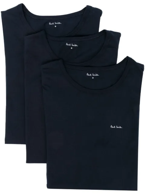 Paul Smith logo-print cotton T-shirt (pack of three) Blue M1A389M3PK