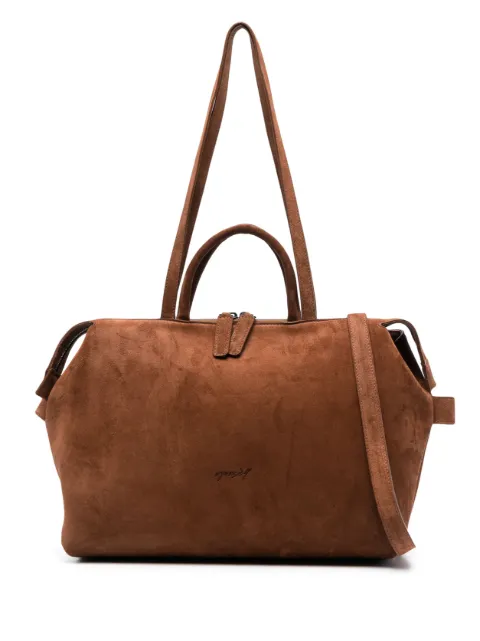Marsèll 4 Dritta suede tote bag Brown MB0286