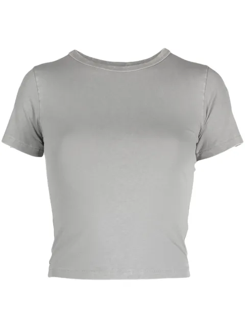 ENTIRE STUDIOS round-neck cropped T-shirt Grey ES2251