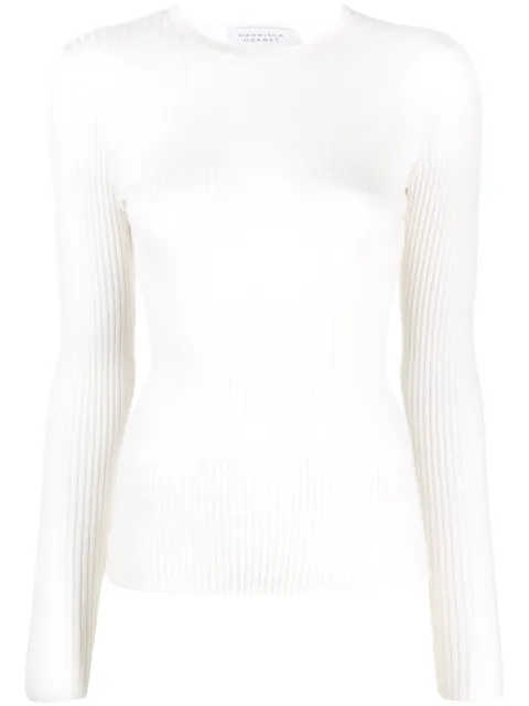 Gabriela Hearst Margret ribbed top Neutrals X009246A003IVR