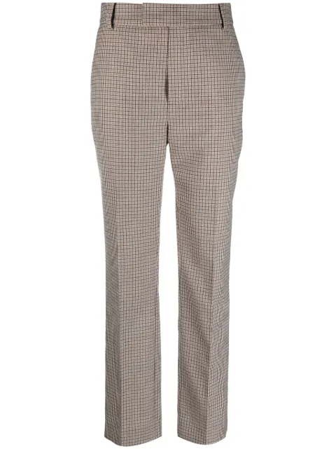 Frenken tailored check-print trousers Neutrals 234515