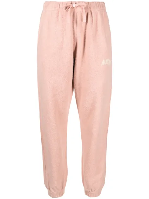 Autry tapered-leg cotton trousers Pink PAMW497NROSE
