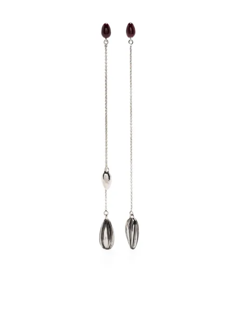 LEMAIRE bead-embellished drop earrings Silver JW0033LO036