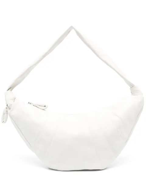 LEMAIRE large Croissant leather shoulder bag White BG0000LL0018