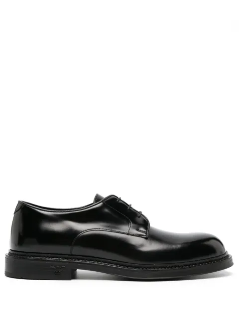 Emporio Armani panelled 35mm lace-up derby shoes Black X4C653XF740