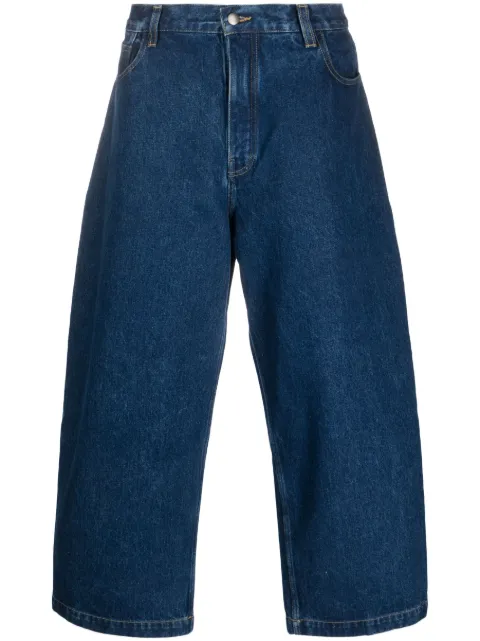 Studio Nicholson cropped wide-leg jeans Blue PAOLOSNM1023INDIGOWASH