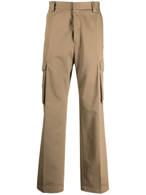 HUGO straight-leg cargo pants Brown 50495174