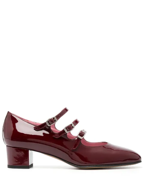 Carel Paris Kina 45mm square-toe pumps Red 330841