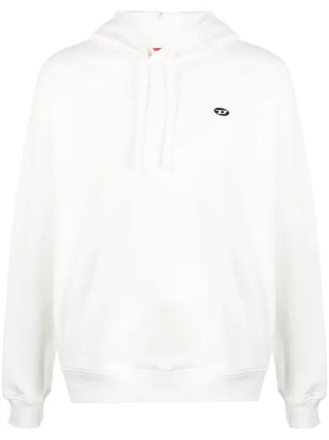 Diesel S-Rob-Hood-Doval-PJ cotton hoodie White A037860BKAF