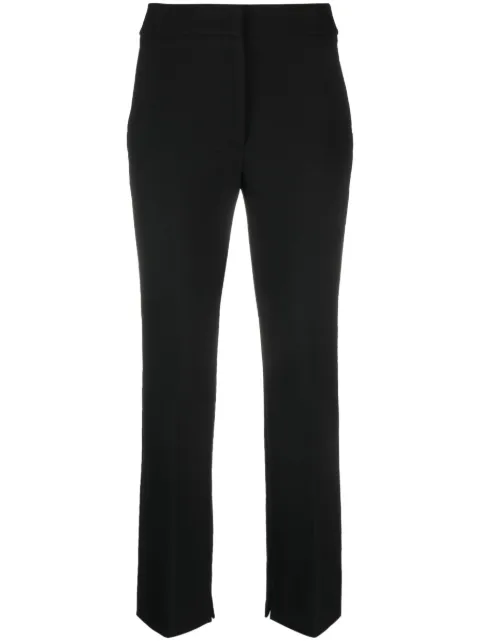 Peserico high-waist straight-leg trousers Black P0476501934