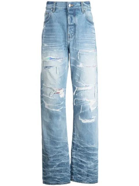 AMIRI distressed lose-fit jeans Blue PF23MDF020