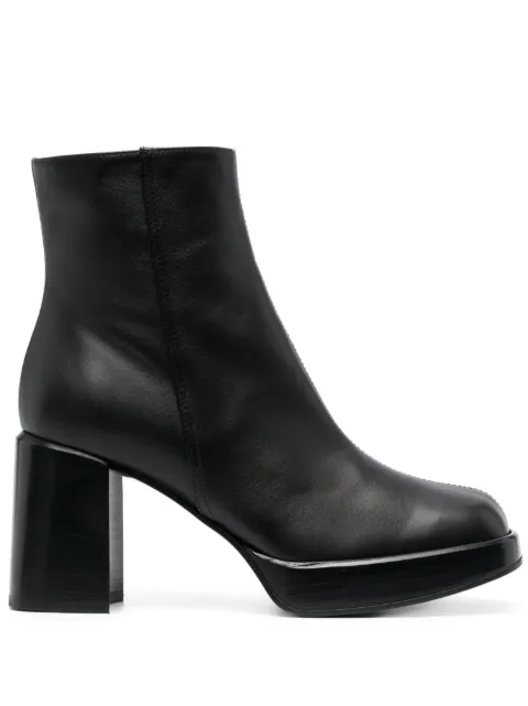 Tod's 80mm square-toe leather boots Black XXW82K0HI20TFS