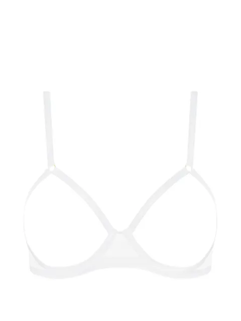 Maison Close Corps à Corps open-cup bra White 561686