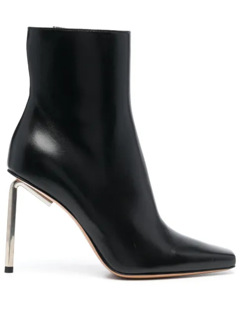 Off-White Allen 100mm leather ankle boots Black OWID035F23LEA0011072