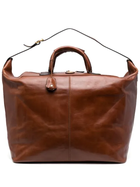 The Bridge logo-plaque leather holdall Brown 7522001