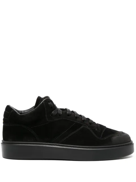 Doucal's logo-debossed suede sneakers Black DU3210HUGHUF011NN00