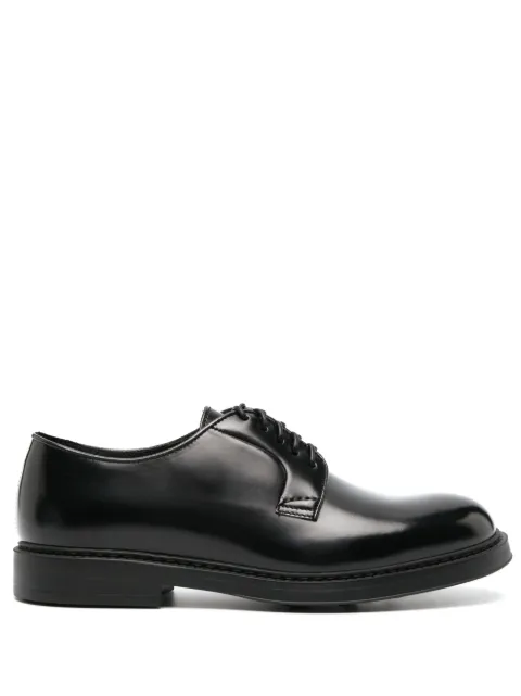 Doucal's leather lace-up Derby shoes Black DU1385BRUXUF007NN00