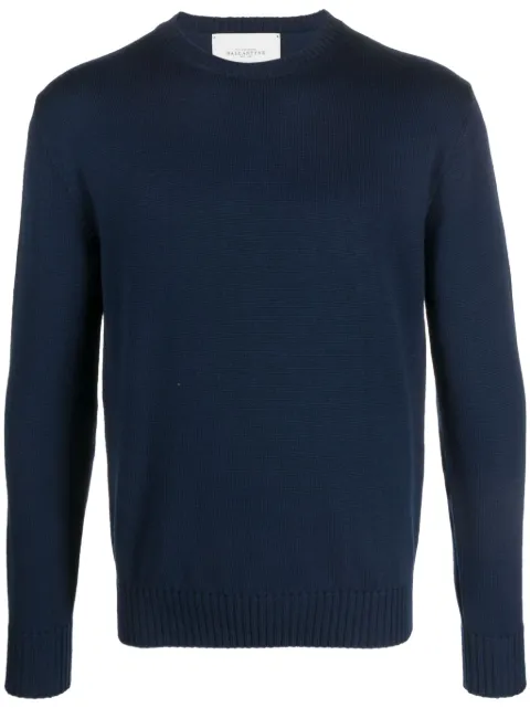 Ballantyne round-neck wool jumper Blue B2P0007W071