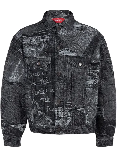 Supreme Archive denim trucker jacket Black SU99993