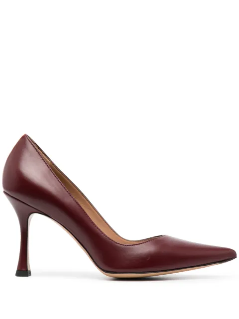 Roberto Festa 95mm pointed leather pumps Red LORY