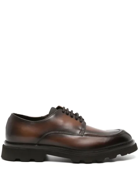 Doucal's burnished-finish leather loafers Brown DU3227TYLEPF669TC22