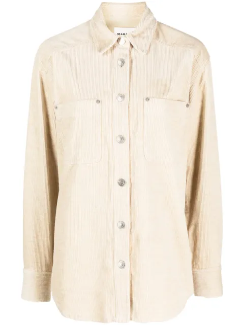 MARANT ÉTOILE Randal cotton shirt Neutrals CH0077FAA3G18E