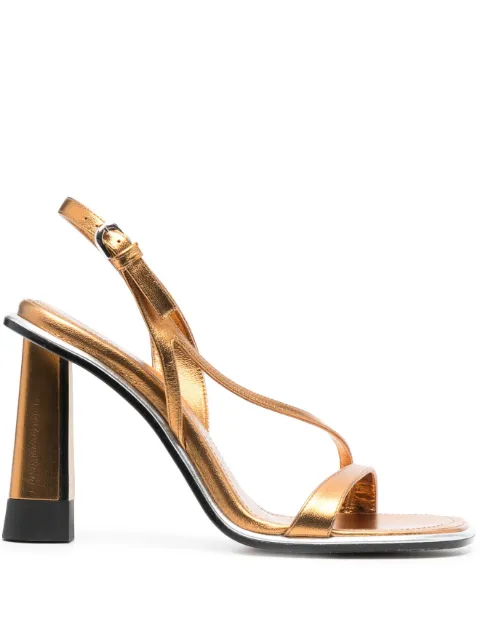 ETRO 120mm metallic-finish sandals Gold 138703075