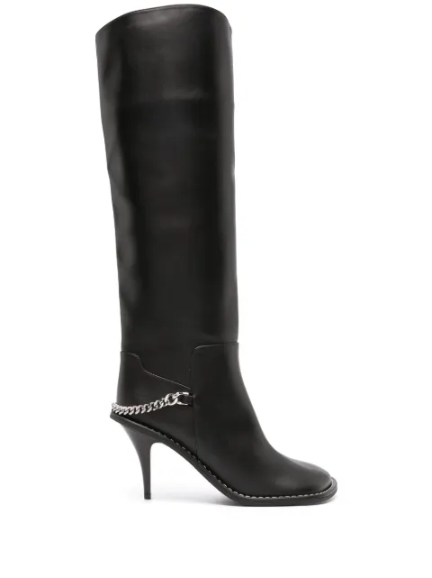 Stella McCartney Ryder 110mm faux-leather knee-high boots Black 810290AP00P0