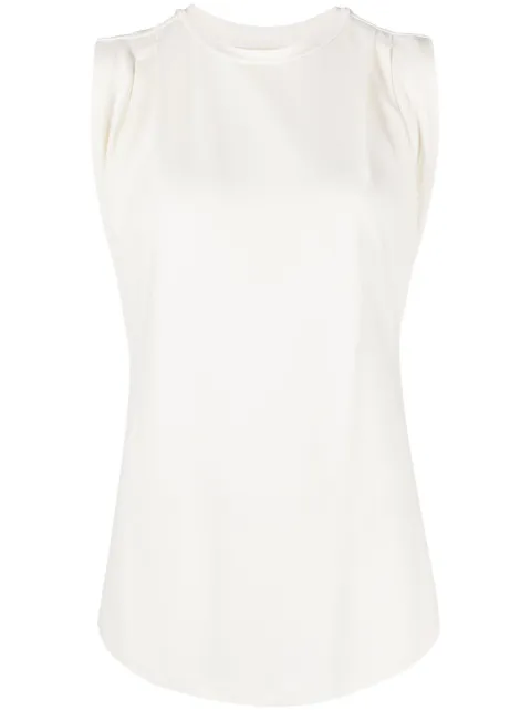 Michael Michael Kors pleat-detailing tank top Neutrals MF351317AW