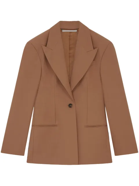Stella McCartney moulded wool single-breasted blazer Brown 6500833CU750
