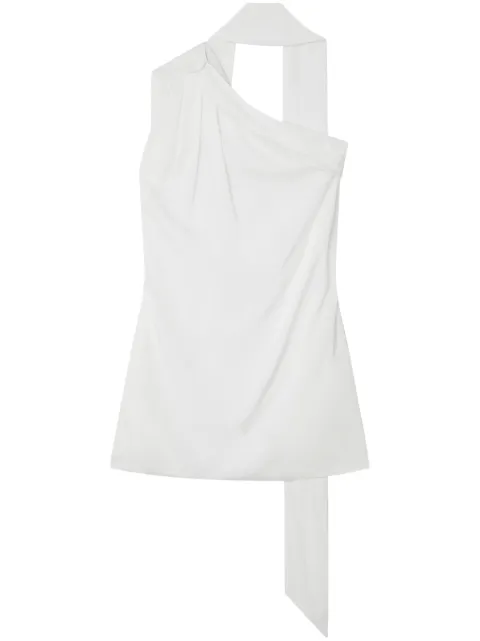 Stella McCartney one-shoulder neck-strap blouse White 6T01503CU3519200