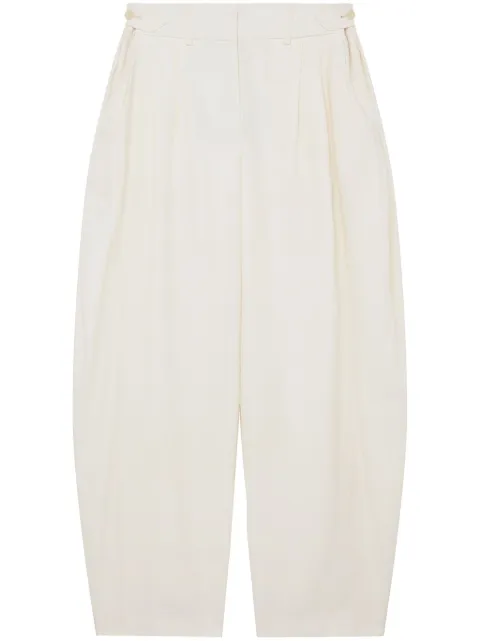Stella McCartney pleated wide-leg wool trousers Neutrals 6401383CU750