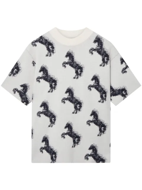Stella McCartney Pixel Horse wool jumper White 6K06223S2440