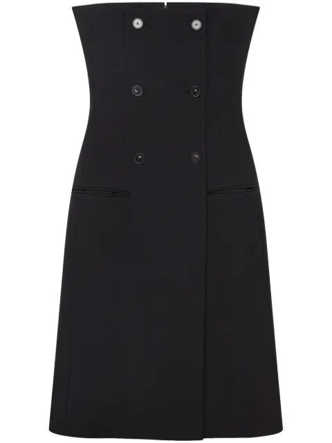 Stella McCartney double-breasted bustier dress Black 6A02453CU750