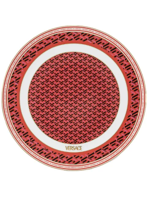 Versace x Rosenthal La Greca Signature service plate (33cm) Red 1933540376610263