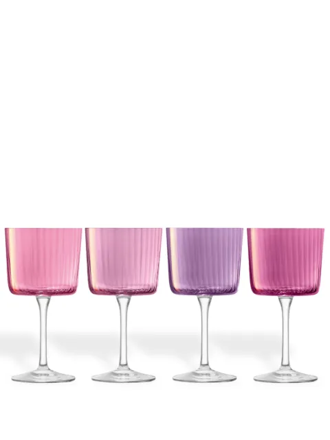 LSA International Gems wine glasses (set of four) Pink G176809149